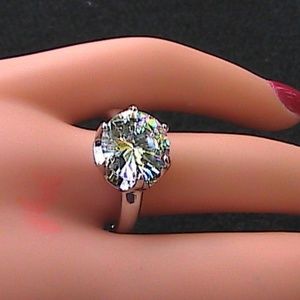 14k White Gold Filled Engagement Ring (#60)